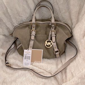 Michael Kors Bedford Hemp/Vanilla Satchel